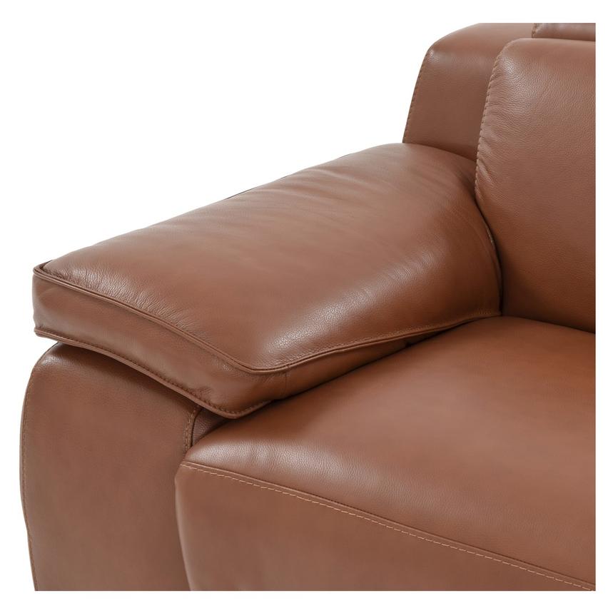Gian Marco Tan Leather Power Reclining Loveseat  alternate image, 5 of 9 images.