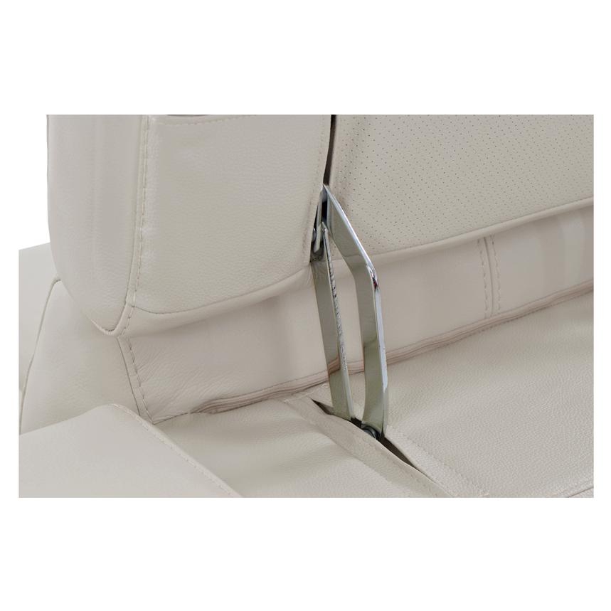Gian Marco Light Gray Leather Power Recliner alternate image, 7 of 9 images.