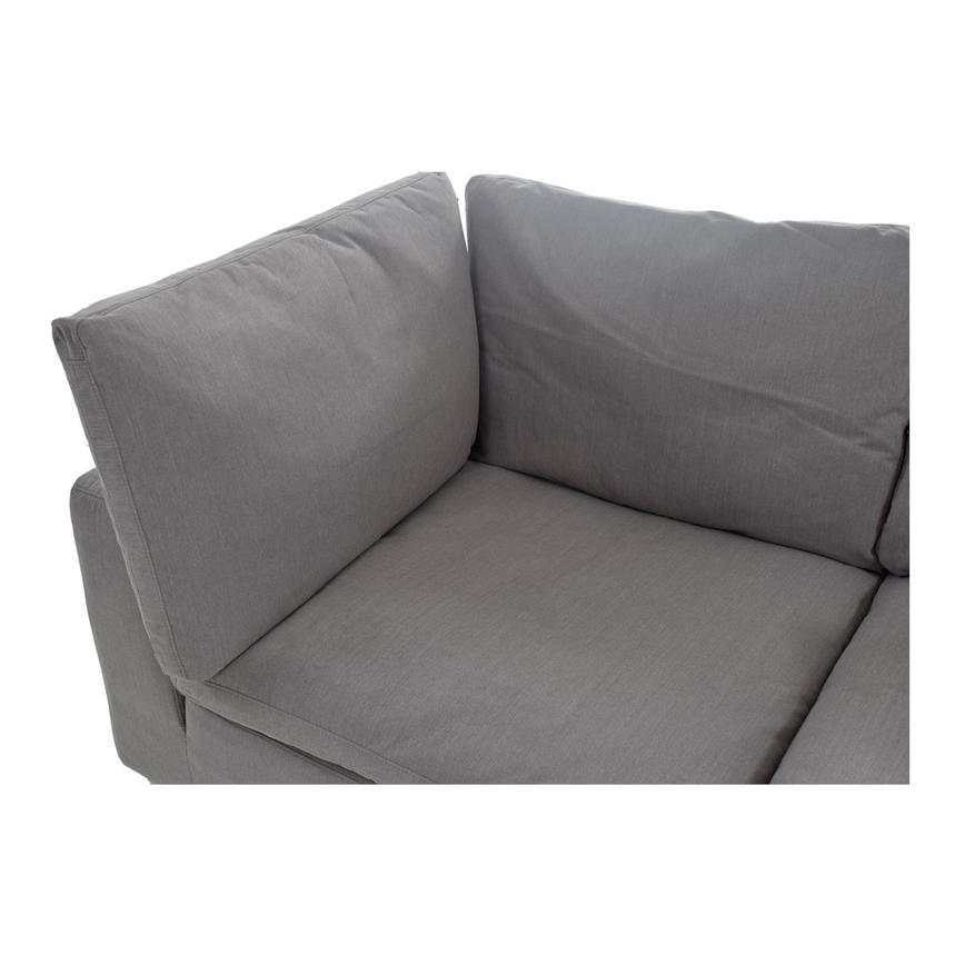 Nube Gray Corner Sofa with 5PCS/3 Armless Chairs  alternate image, 7 of 10 images.