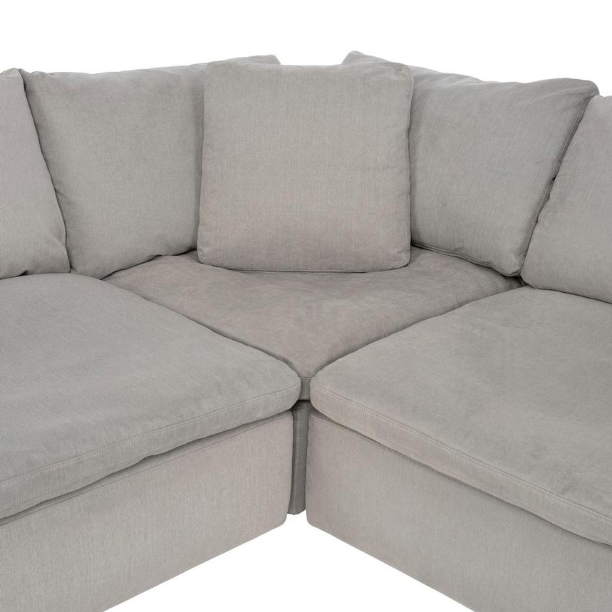 Nube Gray Corner Sofa with 5PCS/3 Armless Chairs  alternate image, 4 of 9 images.