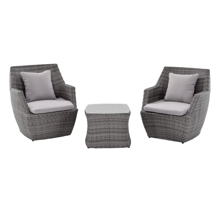 Neilina Gray 3 Piece Patio Set El Dorado Furniture Neilina Gray 3 Piece Patio Set Main Image 1 Of 11 Images