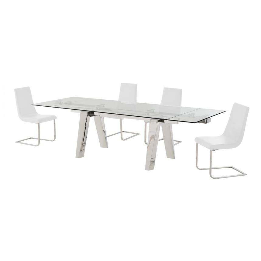 Madox/Lea White 5-Piece Dining Set  alternate image, 2 of 11 images.