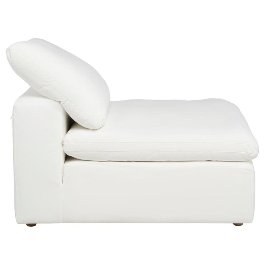Nube White Armless Chair alternate image, 4 of 5 images.