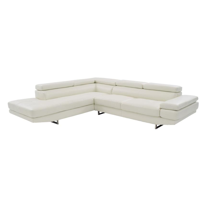 Tahoe White Corner Sofa w/Left Chaise  main image, 1 of 9 images.