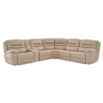 Dan Cream Power Reclining Sectional with 6PCS/3PWR