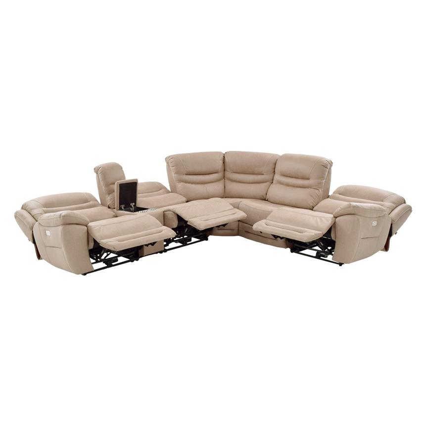 Dan Cream Power Reclining Sectional with 6PCS/3PWR  alternate image, 3 of 11 images.