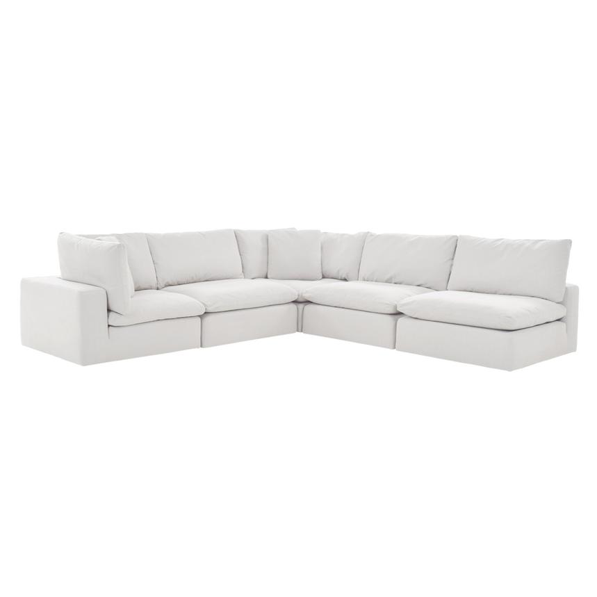 Nube White Sectional Sofa  main image, 1 of 9 images.