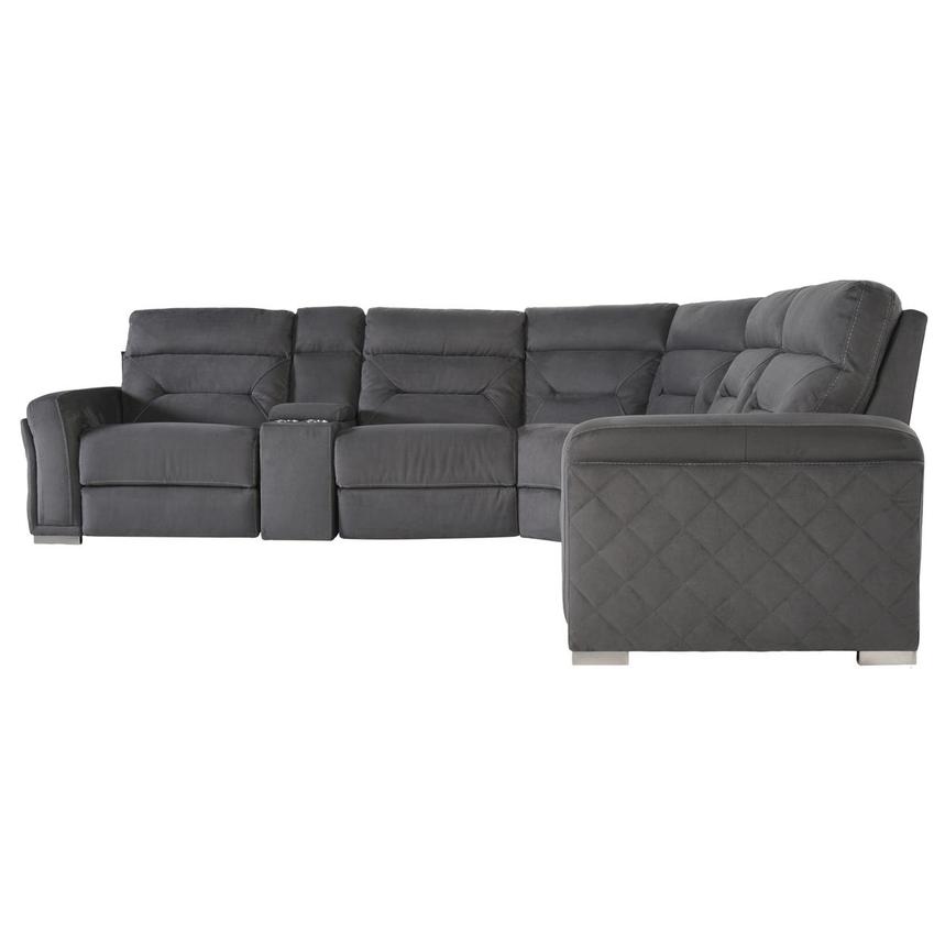 Kim Gray Power Reclining Sectional with 6PCS/3PWR  alternate image, 4 of 7 images.