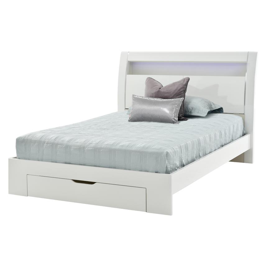 Benton White Full Storage Bed  main image, 1 of 7 images.