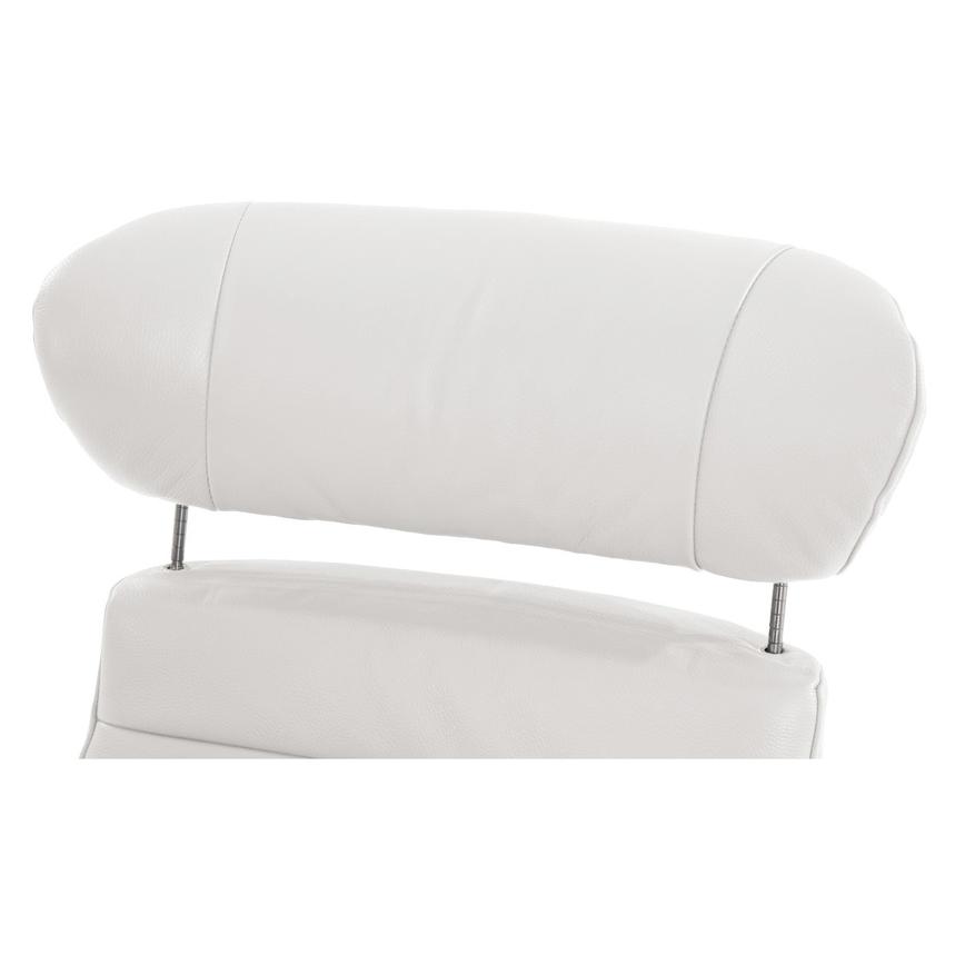 Enzo Pure White Leather Accent Chair  alternate image, 7 of 11 images.
