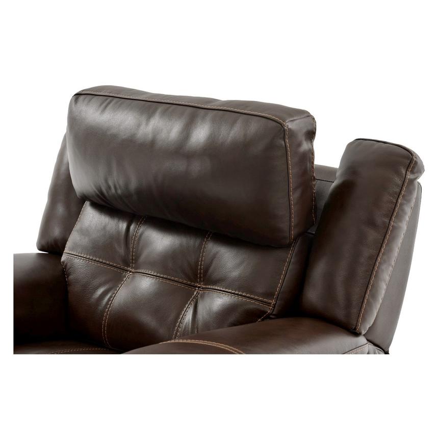 Stallion Brown Leather Power Recliner  alternate image, 6 of 10 images.