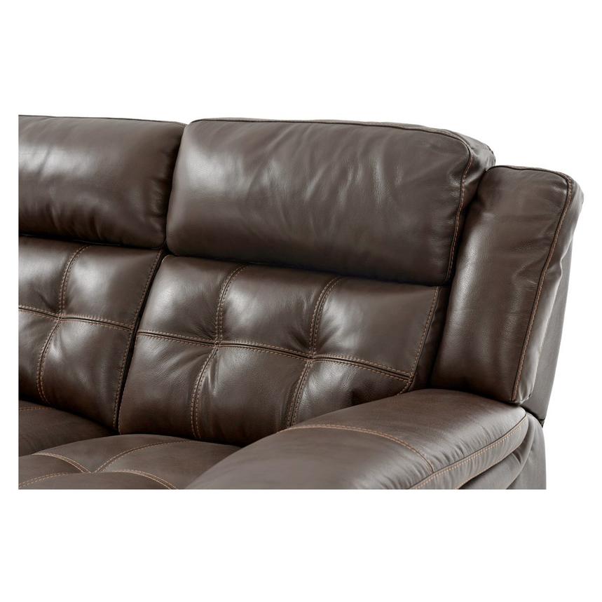 real living stallion brown reclining sofa