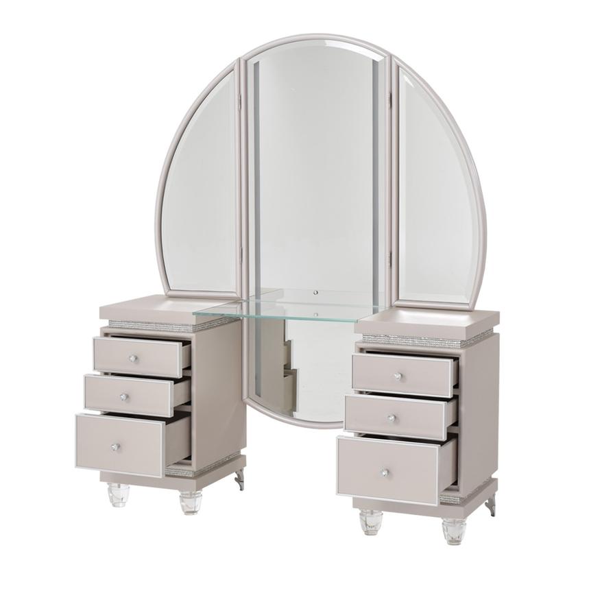 Glimmering Heights Vanity w/Bench  alternate image, 5 of 16 images.