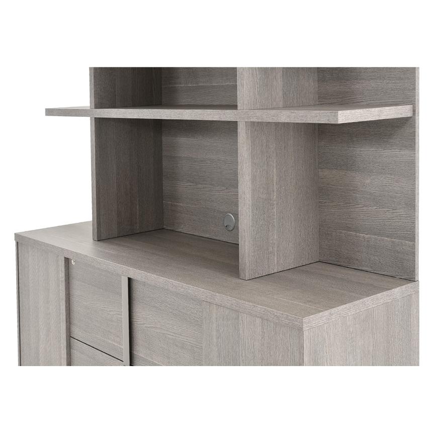 Tivo Gray Credenza w/Hutch alternate image, 7 of 11 images.
