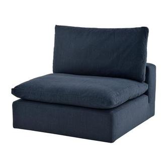 Nube II Blue Armless Chair