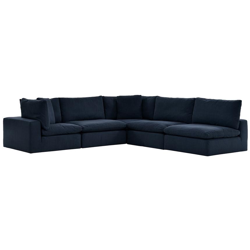 Nube Blue Sectional Sofa  main image, 1 of 10 images.