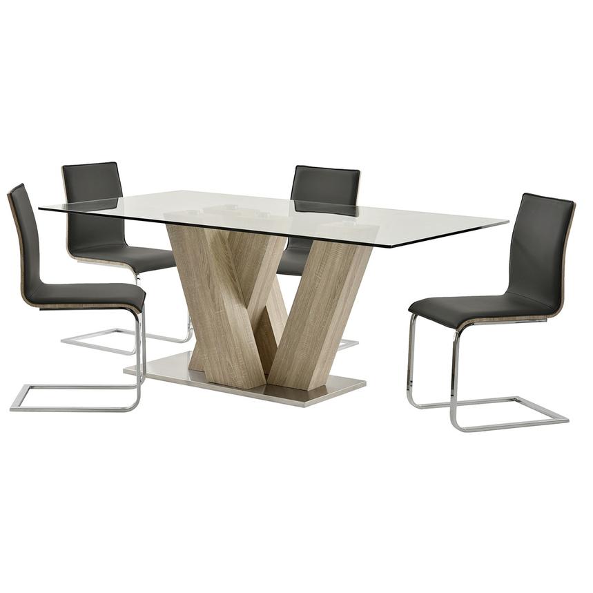 Solimar Gray 5-Piece Dining Set  main image, 1 of 10 images.