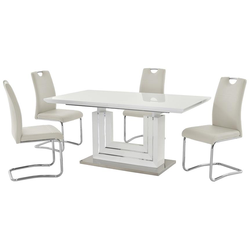 Lila White 5-Piece Dining Set  main image, 1 of 12 images.