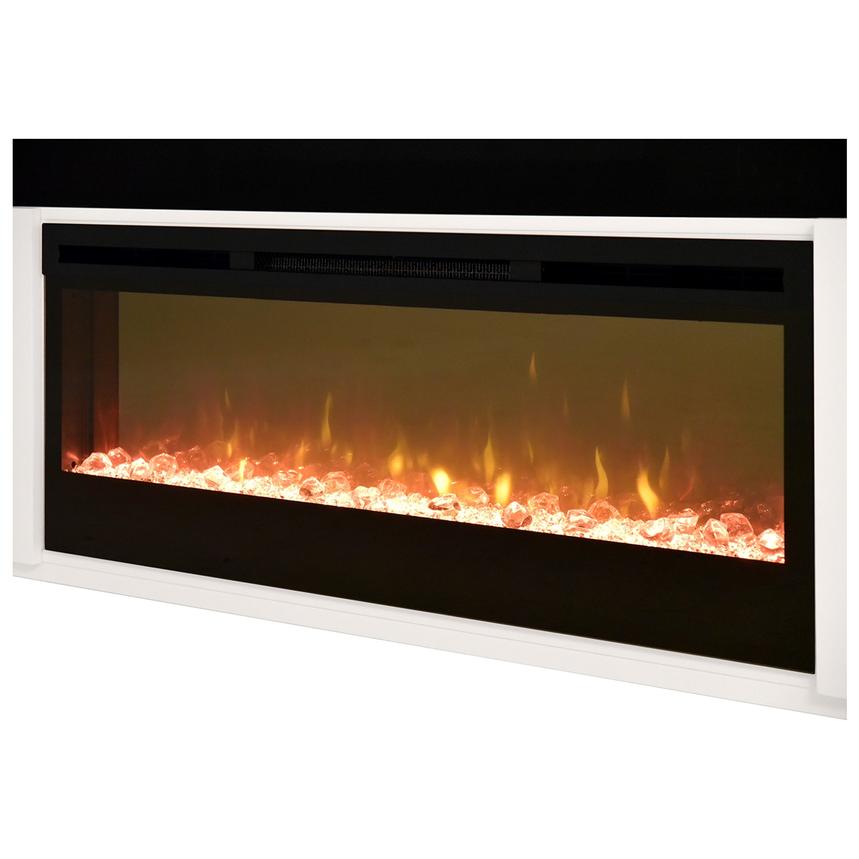Mile White Electric Fireplace  alternate image, 9 of 14 images.
