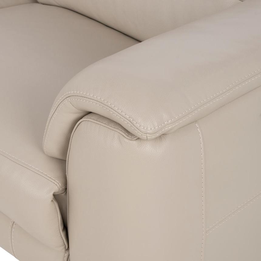 Anabel Cream Leather Power Reclining Loveseat  alternate image, 7 of 9 images.