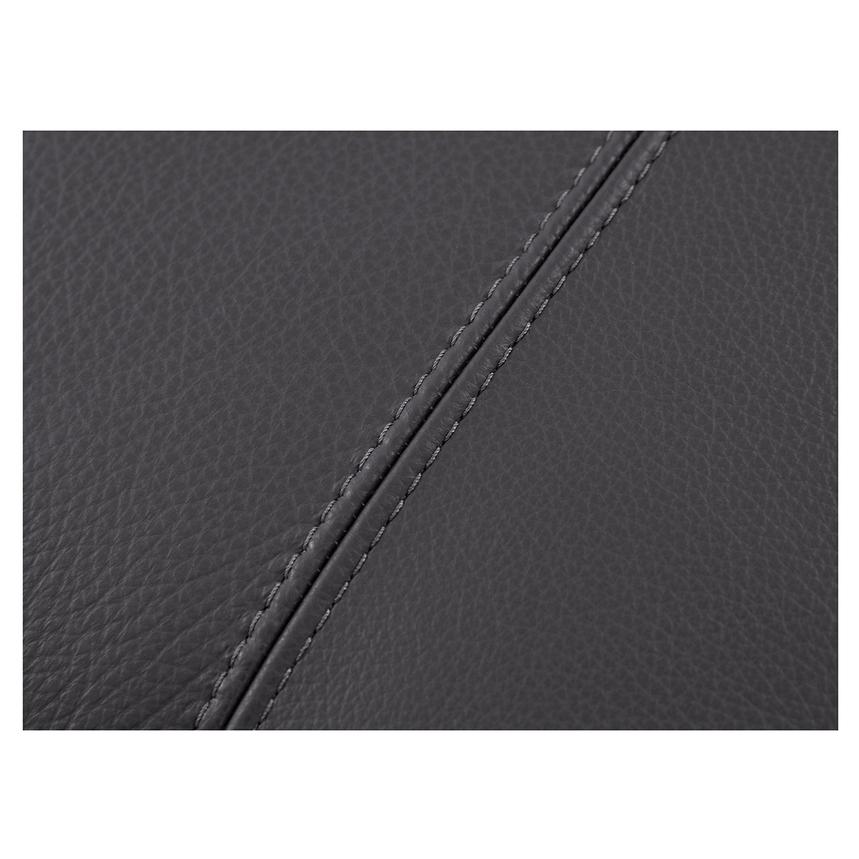 Rio Dark Gray Leather Ottoman El Dorado Furniture