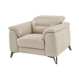 Anabel Cream Leather Power Recliner