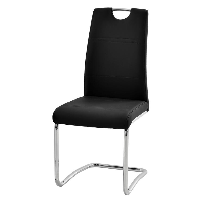 Black chair chrome discount legs