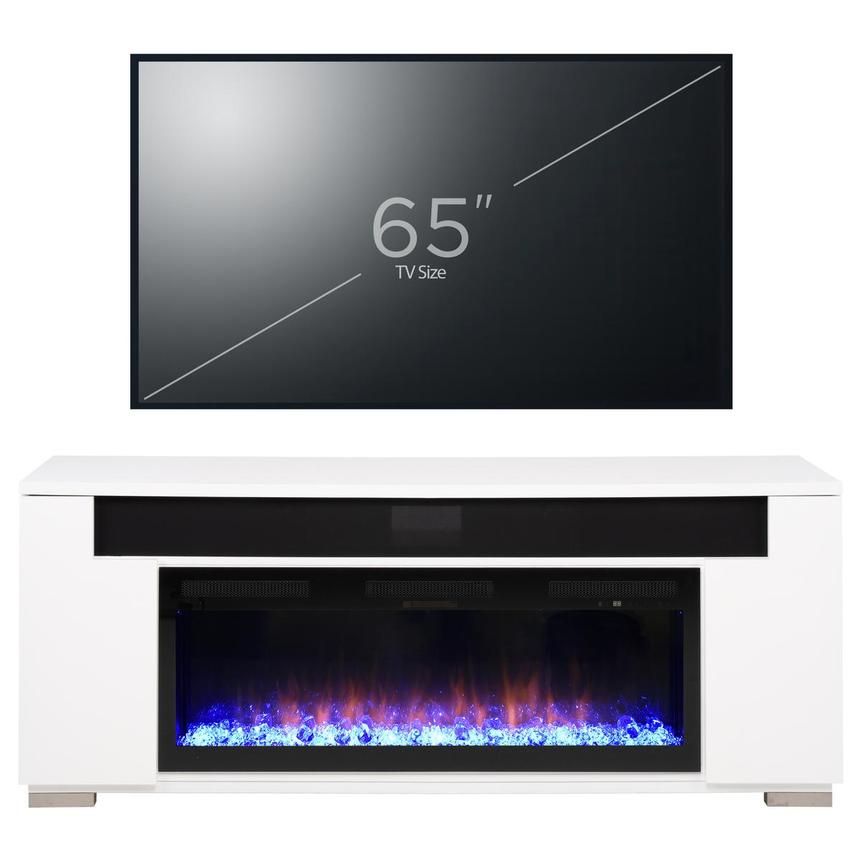 Mile White Electric Fireplace  main image, 1 of 12 images.