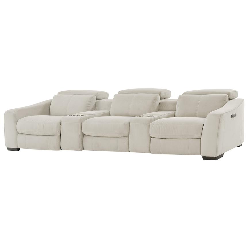 Jameson White Home Theater Seating with 5PCS/2PWR  main image, 1 of 11 images.
