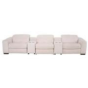 Jameson Cream Home Theater Seating with 5PCS/2PWR  main image, 1 of 9 images.