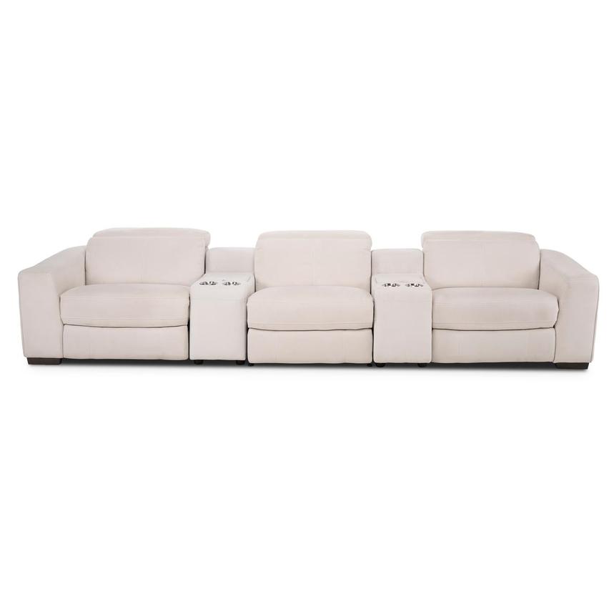 Jameson Cream Home Theater Seating with 5PCS/2PWR  main image, 1 of 9 images.