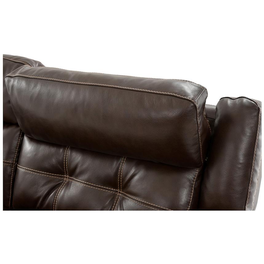 Stallion Brown Home Theater Leather Seating with 5PCS/2PWR  alternate image, 6 of 11 images.