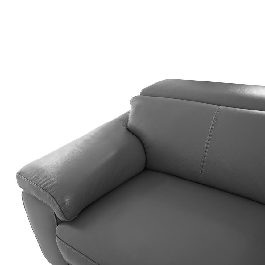 Charlie Gray Home Theater Leather Seating with 5PCS/2PWR alternate image, 7 of 14 images.