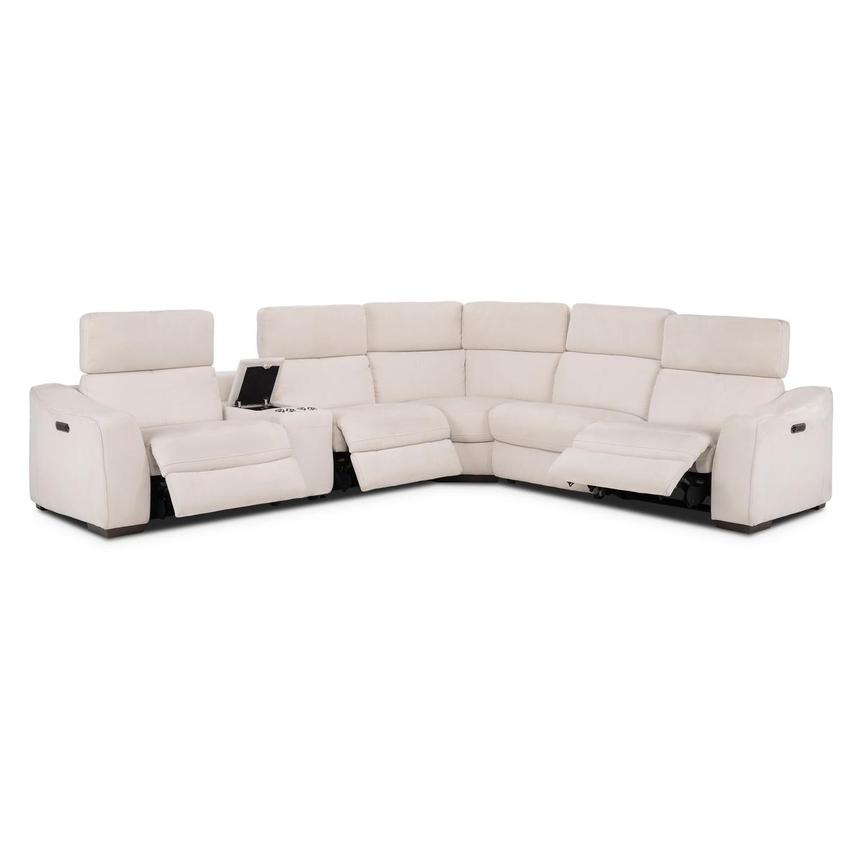 Jameson Cream Power Reclining Sectional with 6PCS/3PWR alternate image, 2 of 10 images.