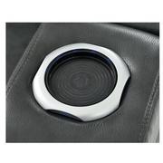 Gio Gray Leather Power Recliner  alternate image, 8 of 14 images.