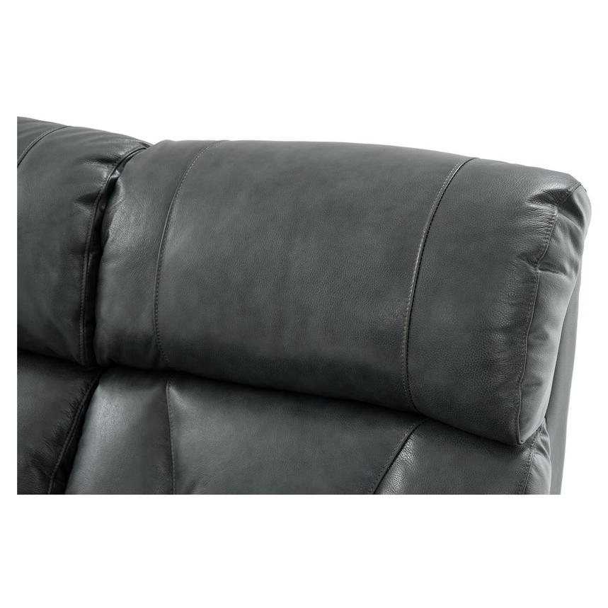 Gio Gray Leather Power Reclining Sofa alternate image, 12 of 16 images.