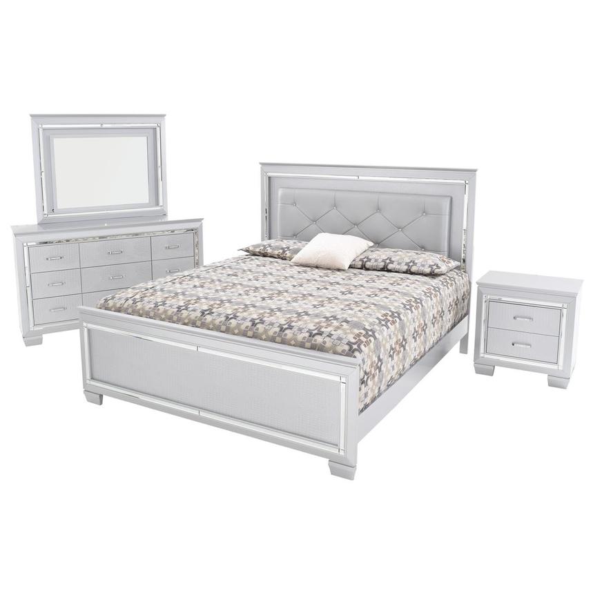 Isabel Gray 4-Piece King Bedroom Set  main image, 1 of 10 images.