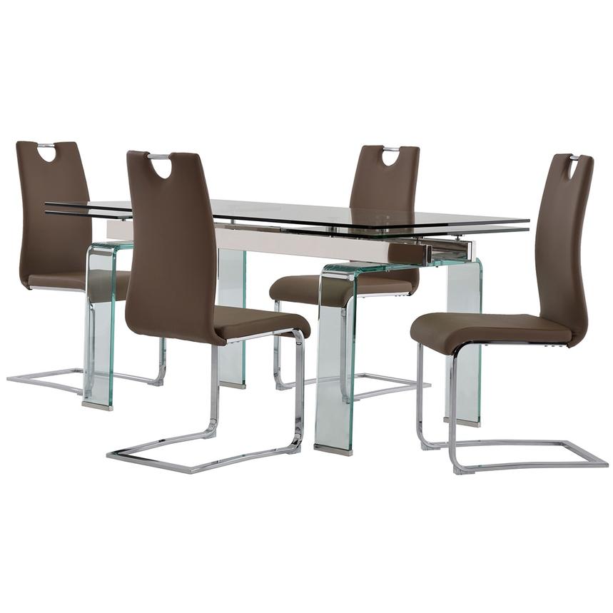 Millie/Josseline Taupe 5-Piece Dining Set  main image, 1 of 12 images.