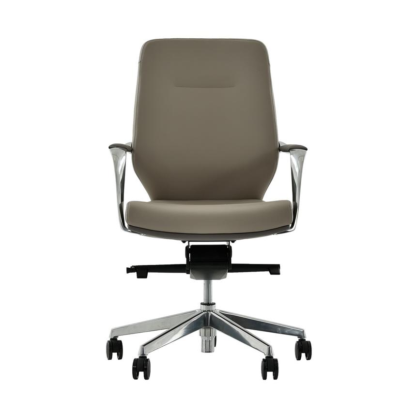 Yoshi Gray Low Back Desk Chair  main image, 1 of 8 images.