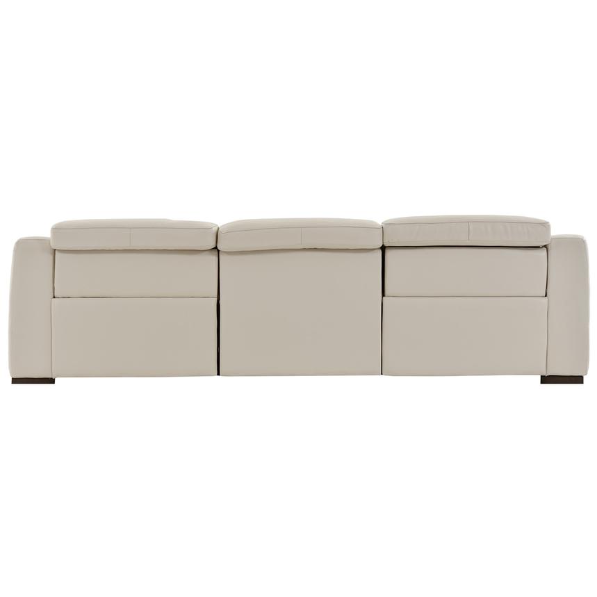 Gian Marco Light Gray Oversized Leather Sofa alternate image, 4 of 7 images.