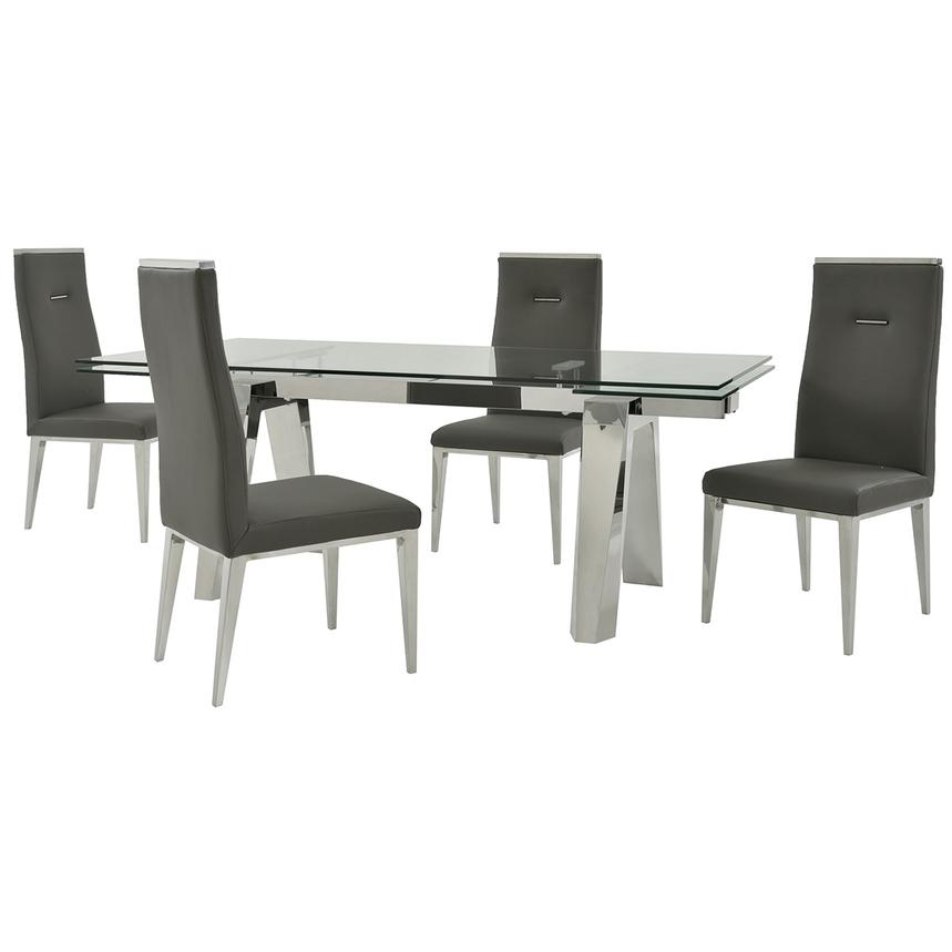 Madox/Hyde I Dark Gray 5-Piece Dining Set  main image, 1 of 13 images.