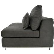 Grigio Gray Armless Loveseat  alternate image, 4 of 7 images.
