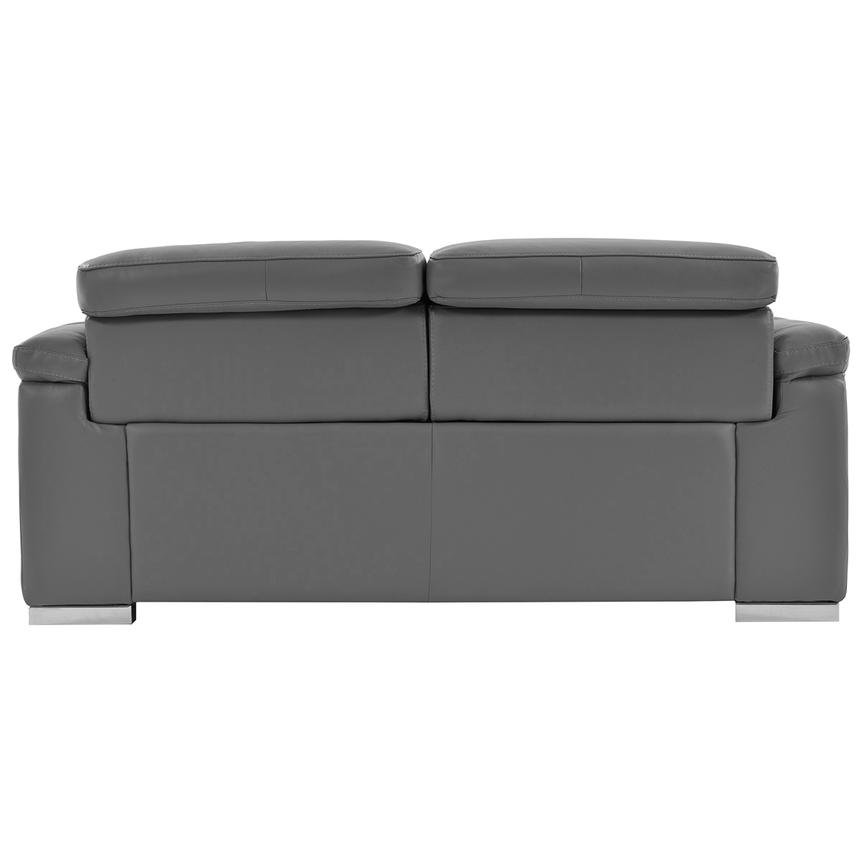 Charlie Gray Leather Power Reclining Loveseat  alternate image, 6 of 11 images.