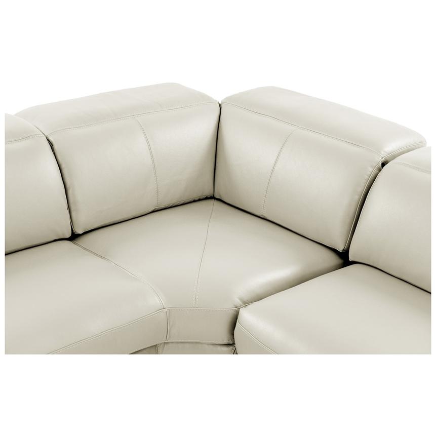 Toronto White Leather Power Reclining Sofa w/Left Chaise  alternate image, 4 of 11 images.