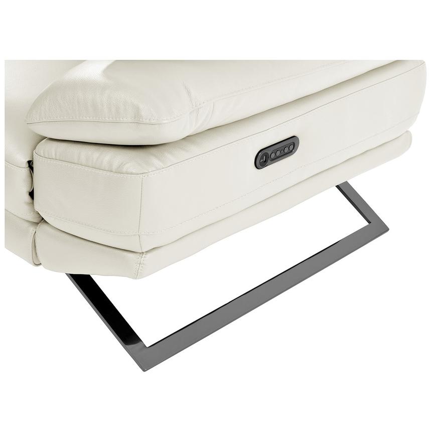 Toronto White Leather Power Reclining Sofa w/Left Chaise alternate image, 10 of 11 images.
