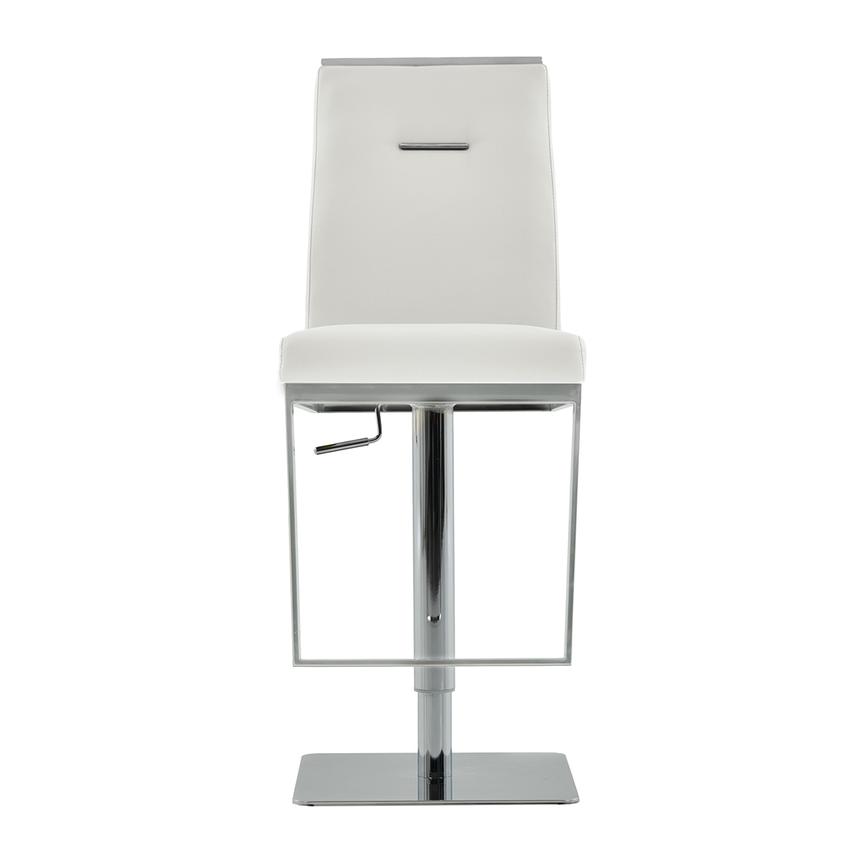 Hyde White Adjustable Stool  main image, 1 of 8 images.
