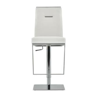 Hyde White Adjustable Stool