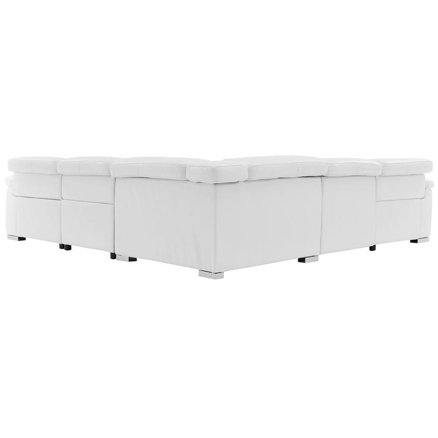Charlie White Leather Power Reclining Sectional with 5PCS/3PWR  alternate image, 5 of 11 images.