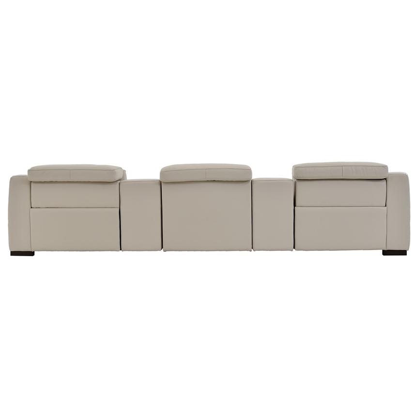 Gian Marco Light Gray Home Theater Leather Seating with 5PCS/2PWR  alternate image, 6 of 10 images.