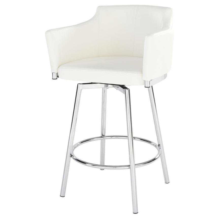 Dusty White Swivel Counter Stool  main image, 1 of 8 images.